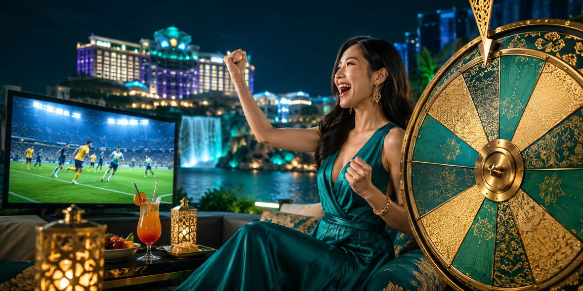 Suasana perayaan dan cabutan bertuah di Genting Highlands dengan tema batik