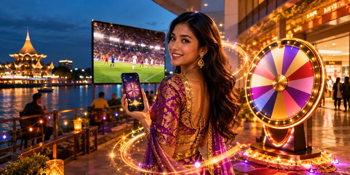 Peminat bola sepak Malaysia menonton perlawanan dan membuat pertaruhan di Kuching