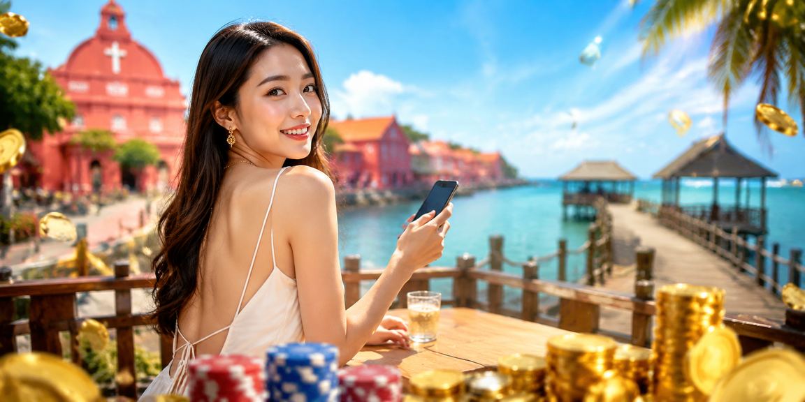Peminat e-sukan Malaysia membuat taruhan pertandingan esport melalui re005 di Melaka